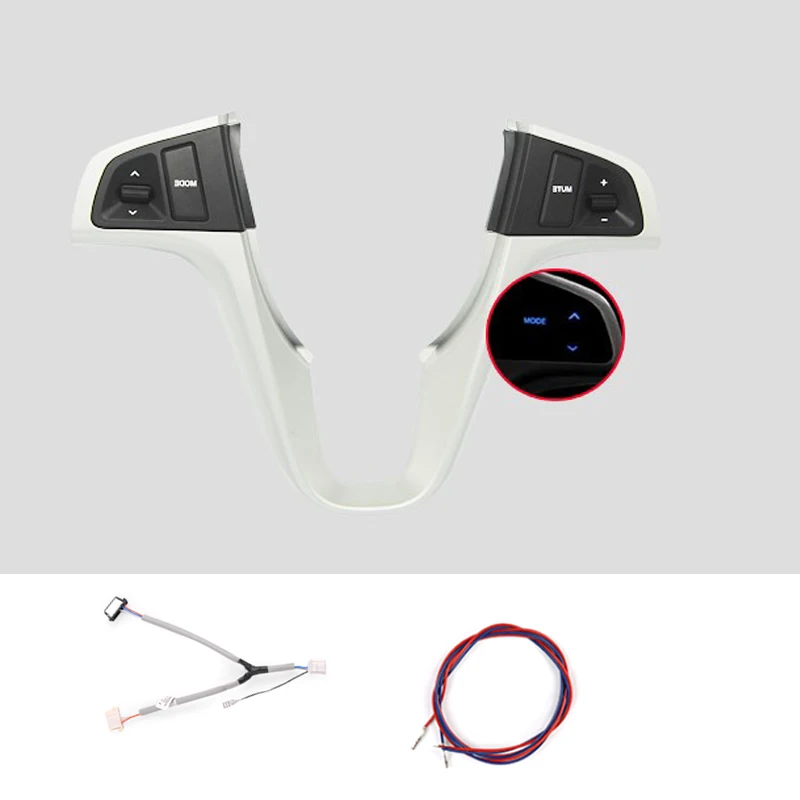 

Blue backlight For Hyundai VERNA SOLARIS Multi-function Steering Wheel Audio Control Buttons 1pc