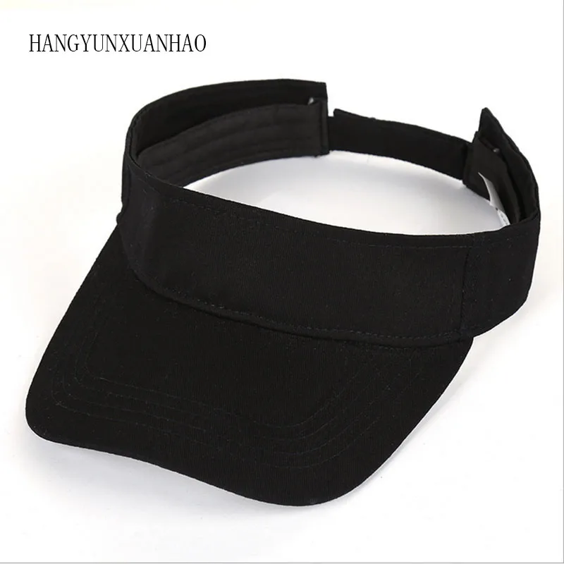 

Black Visor Hat Women Casual Solid Baseball Cap Men Summer UV Protection Sunshade Snapback Caps Outdoor Golf Dad Hats
