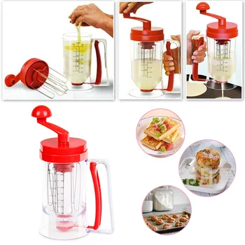 

Manual Pancake Perfect Batter Dispenser Cupcakes Waffles Breakfast Mixer Mix Hot Blenders U1JE