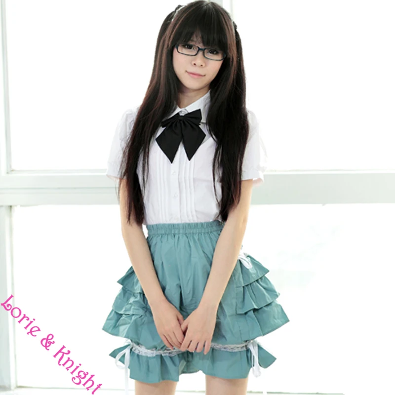 

Sweet Cute Ruffle Layered Lolita Bloomers Pumpkin Shorts for Girls