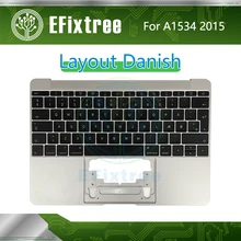 Topcase C Корпус Корпуса для Macbook retina 12 ''A1534 Топ чехол с клавиатурой Датская подсветка макет