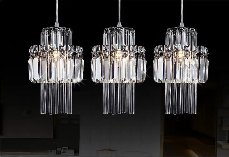 

Crystal combination pendant lamp LED creative art LED single three head combination Crystal Lamp pendant lights porch SJ97 lo10