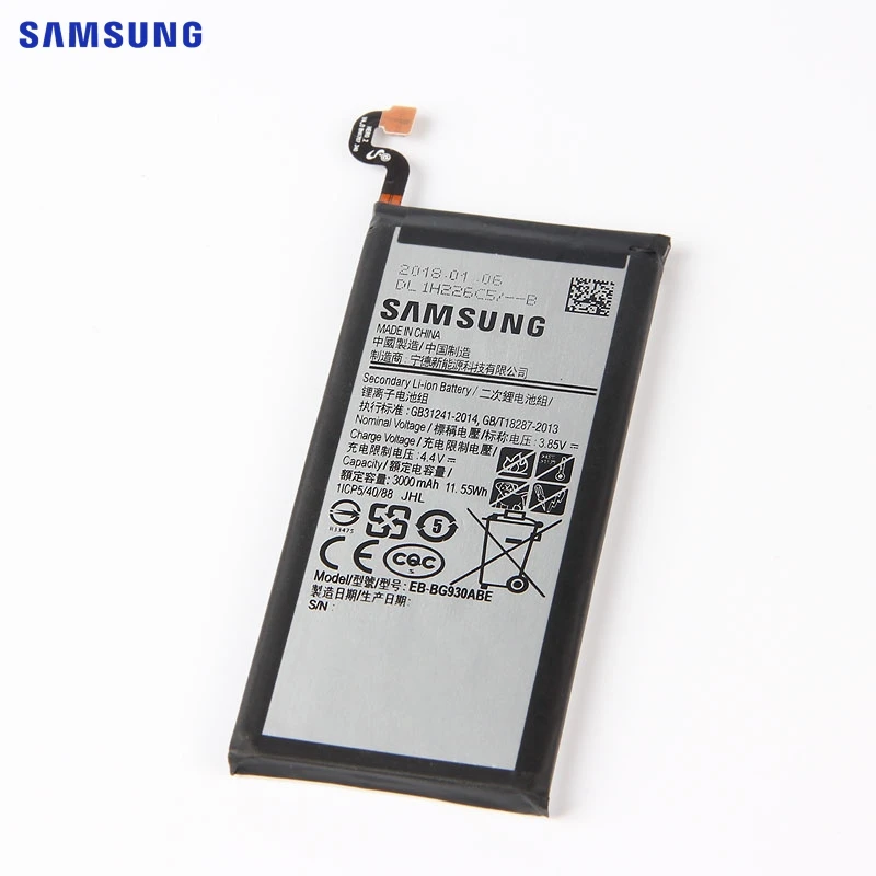 Оригинальная батарея samsung EB-BG930ABE для samsung GALAXY S7 SM-G9300 G930F G930A G930L G9308 G930V SM-G930L SM-G930P G930 3000 мА-ч