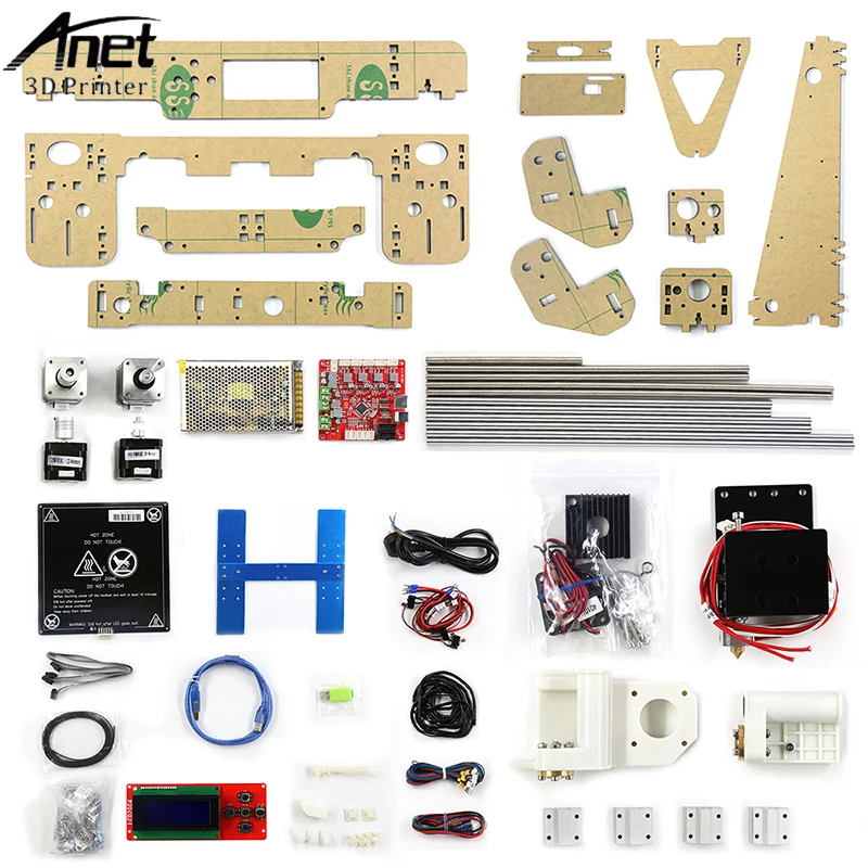 Anet A8 i3 Impresora 3D принтер Высокая точность Imprimante DIY набор с алюминиевым Экструдером