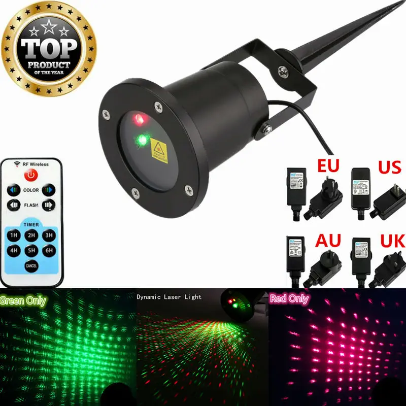 

Mini Stage light Christmas Remote RG Laser Effect Projector Waterproof stage lights for Garden Outdoor lighting