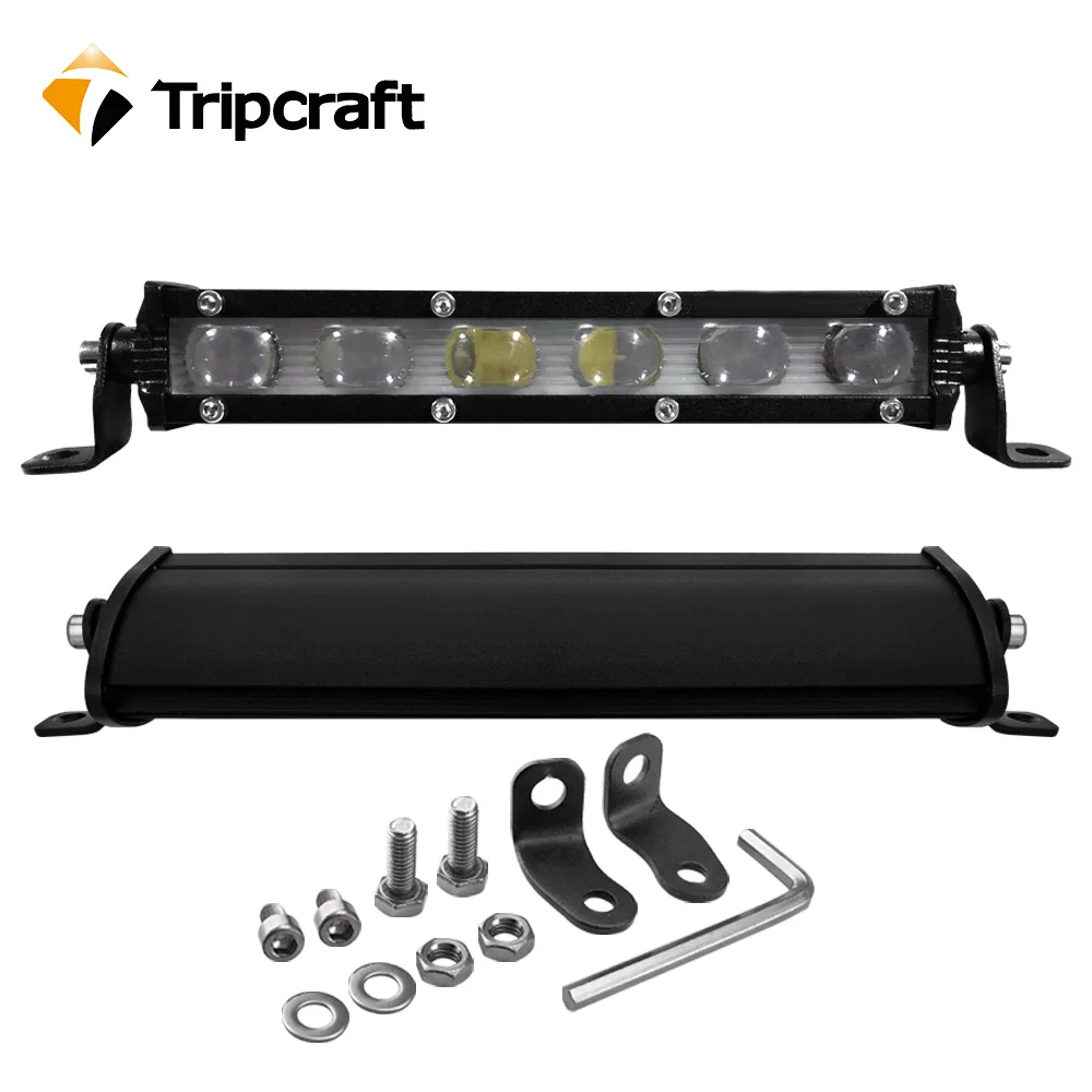 4 шт 6D 18 W Светодиодный свет бар 12 V 24 пятна worklights луча для бездорожья Авто Мото фары