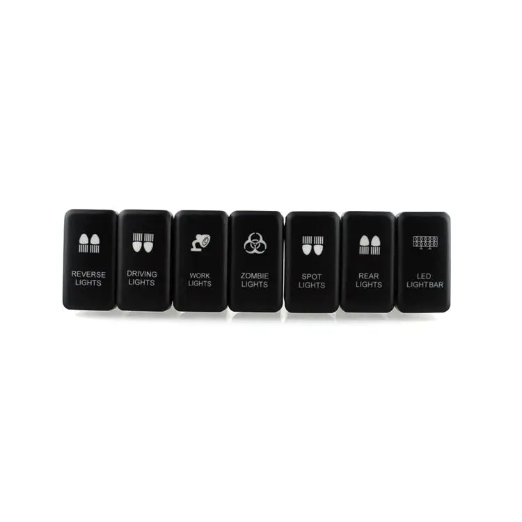 

7types/lot 12V 0.5A Blue LED Rocker Switch ON-OFF Toggle for Toyota Car Vehicle Free Shipping with Track Number 12003149