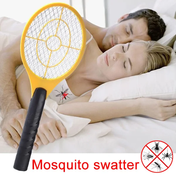 Hand Racket Electric Swatter Home Garden Insect Bug Bat Wasp Zapper Fly Mosquito Pest Control TB Sale