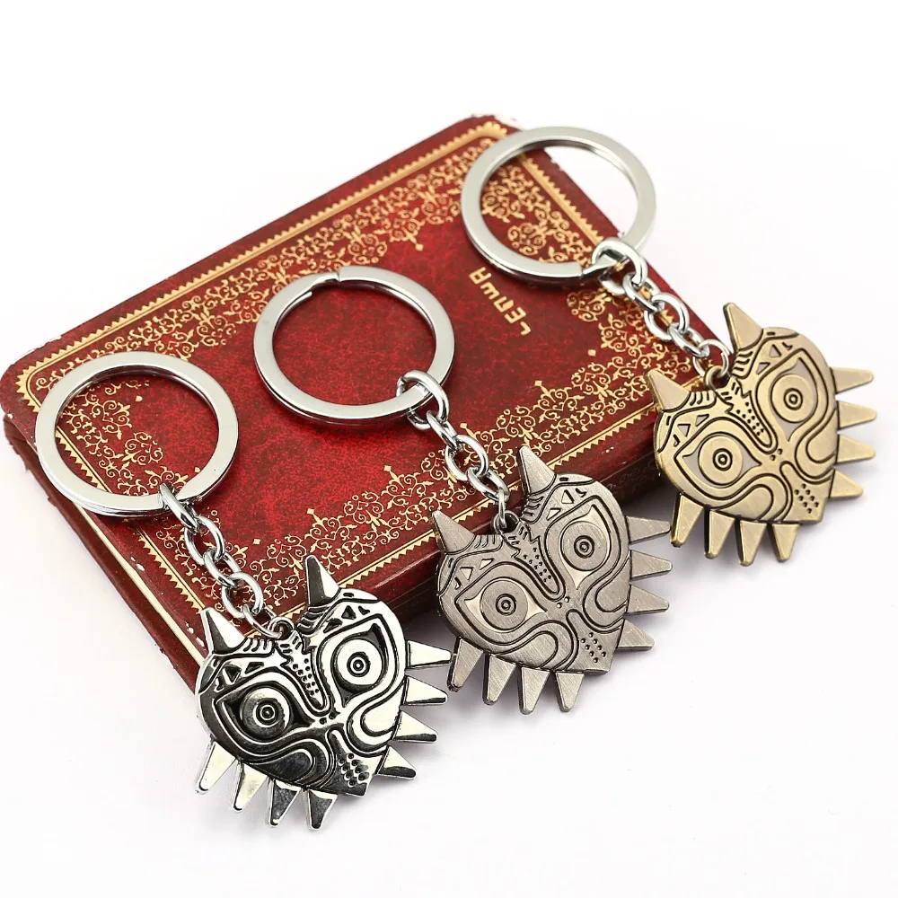 

HSIC The Legend of Zelda Majoras Mask Model Keychain Gold Chaveiro Keyring Game Key Rings Men Llaveros 11572
