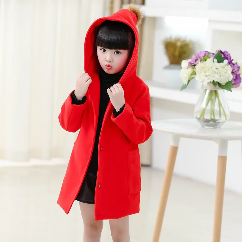 

Children Girls Jacket 2018 Autumn Winter Jacket For Girl Coats Kids Warm Outerwear Hooded Jacket Girls Clothes 4 6 8 10 12 Years