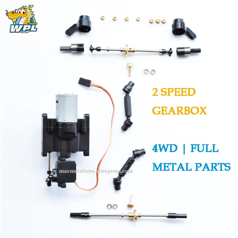 WPL Upgrade Full Metal Spare Part Original WPL OP Fitting Metal Accessories Gearbox For WPL B14 B16 B24 C14 C24 B36 WPL Offical