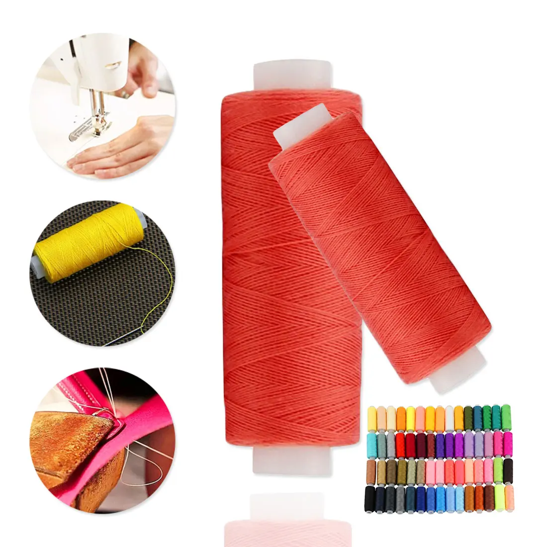  60 Color 250 Yard Sewing Thread Polyester Thread Set Strong And Durable Sewing Threads For Hand Mac