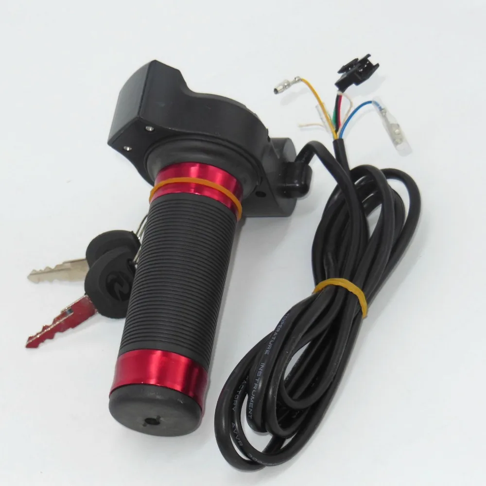 Flash Deal EVFITTING Throttle for electric bike with ignition lock of 12V-84V with voltage display e-scooter Twist Throttle G101 6
