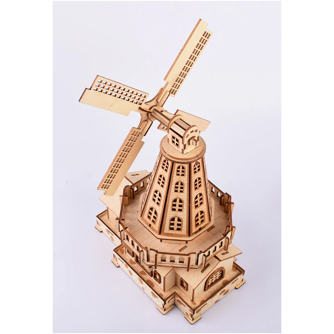 2019 новая высокоточная лазерная резка головоломка 3D деревянная модель-пазл строительные наборы-голландская ветряная мельница