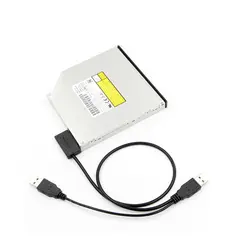 Лидер продаж ноутбук USB 2,0 до 7 + 6 13Pin Slimline тонкий для SATA CD/DVD Оптический привод кабель адаптер Прямая доставка