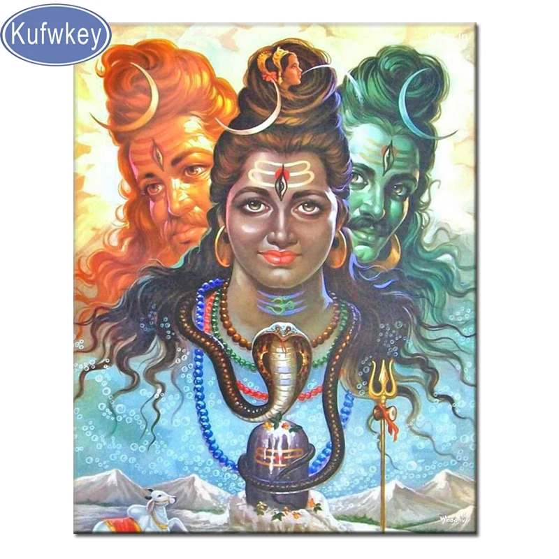 

Mazayka Diamond mosaic,Diamond Painting Cross Stitch,Lord Shiva,full square resin diamond Embroidery buddha religion Hobby gift