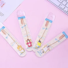 1pc Kawaii Lazy Cat Metal Bookmark Cute Cherry Blossom Rabbit Bookmarks Books Paper Clips Marker Bookmark Office School Supplies