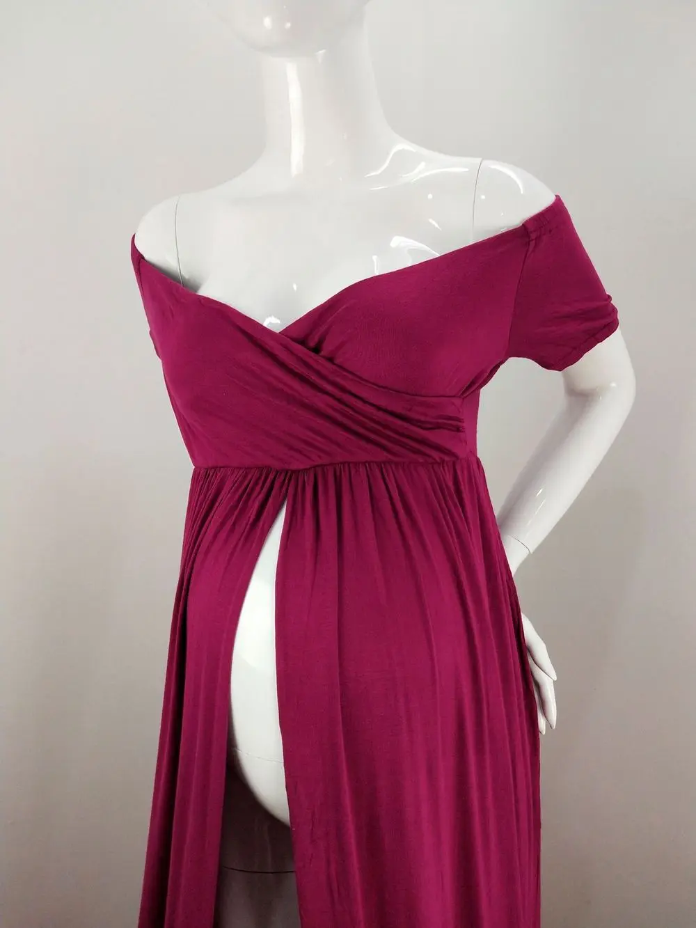 Sexy Maternity Photography Props Maternity Dresses Off Shoulder Maternity Gown For Photo Shoots 2019 New Women Pregnancy Dress (3)