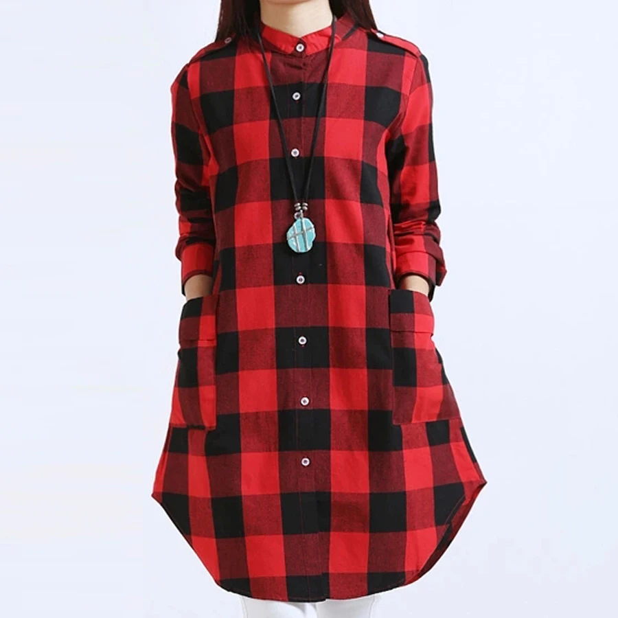 Womens cotton tops long sleeve Clearance