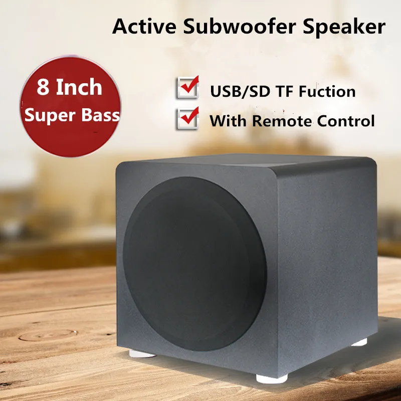 120W Heavy Bass Speakers Active Subwoofer Speaker Home Theater Sound
