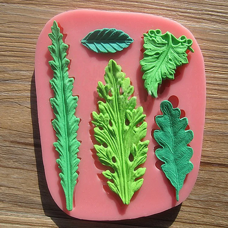 Aliexpress Buy Leaves Set Fondant Cake Mold