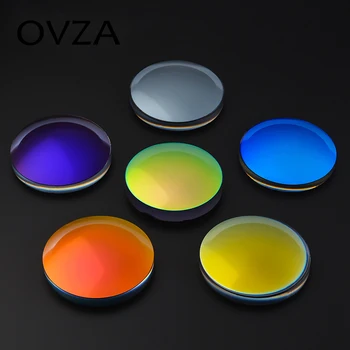 

Ovza 1.61 Ultra thin Polarized lenses Colorful Reflective Myopic lenes Anti-UV Goggles Nearsighted Degree lenses Custom made