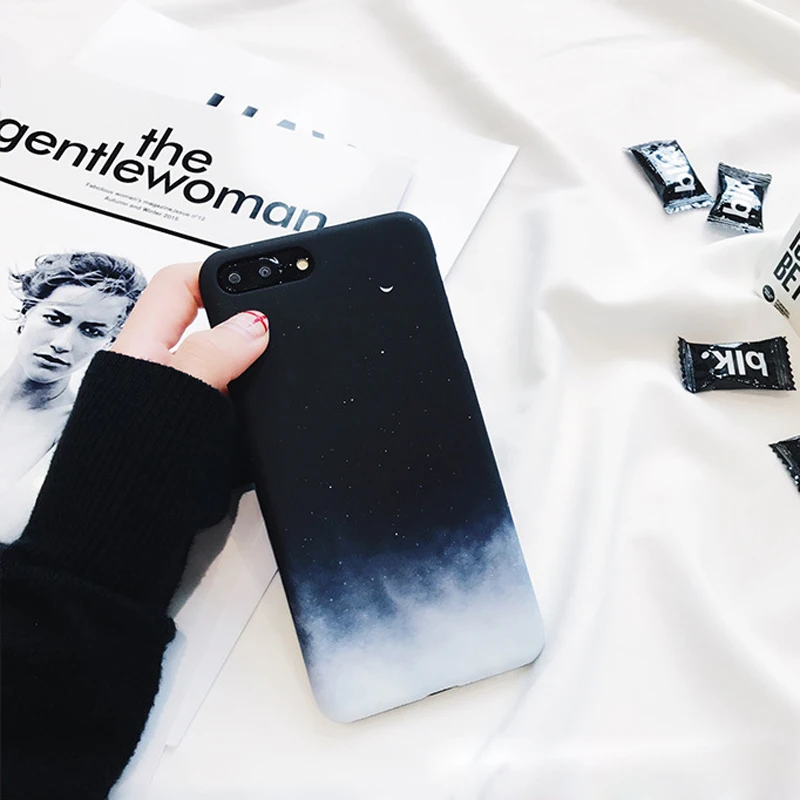 PGSD простая Мода постепенная Звезда Жесткий Чехол для мобильного телефона iphone XS