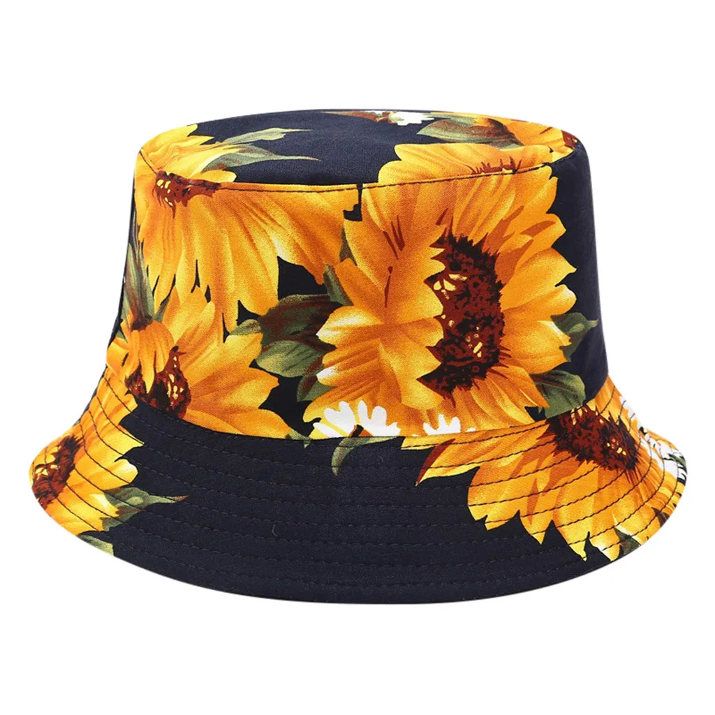 JAYCOSIN с принтом хризантемы, женские рыбацкие шляпы, Панама, летняя хлопковая кепка, двухсторонняя, можно носить, дропшиппинг