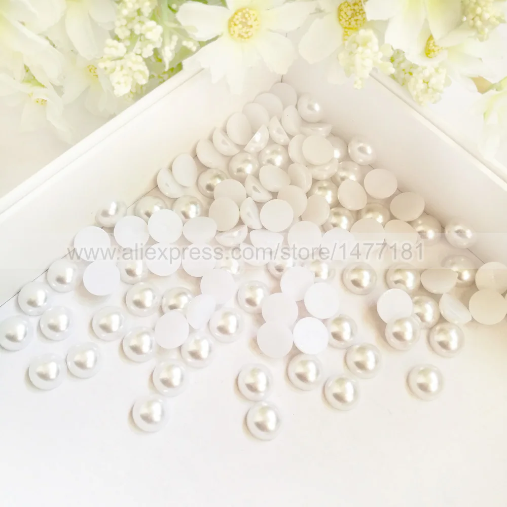 10mm Half Round Pearls white-1jpg