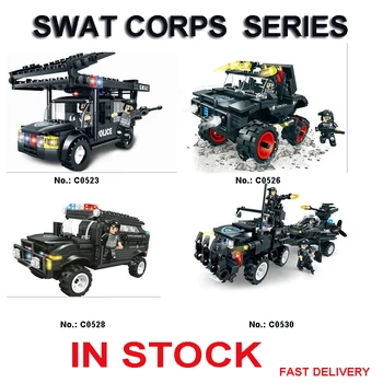 

Building Blocks City Police Car Bricks Blocks Educational Toys For Children C0523 C0530