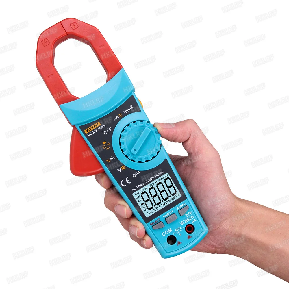 

ZOTEK VC902 Digital Clamp Meter 6000 Counts High Precision Multimeter AC DC Current Voltage Tester