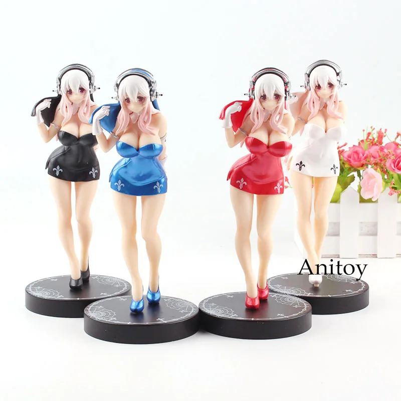 

Anime Super Sonico Action Figure Concept Figure Dola Girl Sonico in ---- Dress FuRyu Toy 17.5cm