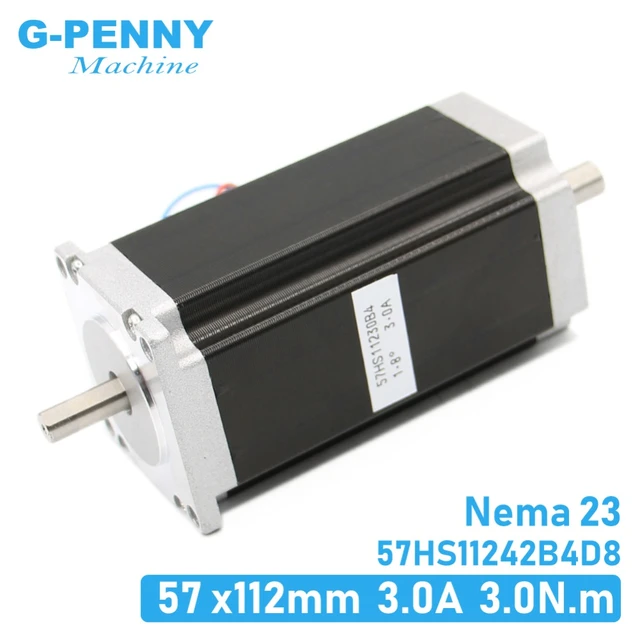 NEMA23 stepper motor 57x112mm 4-lead 3A 3N.m / Nema 23 motor 112mm 428Oz-in  for 3D printer for CNC engraving milling machine