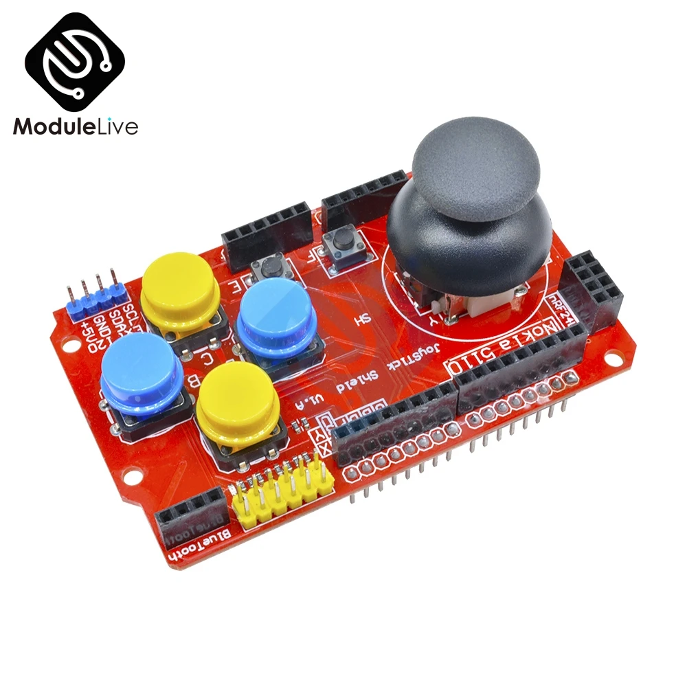 

Gamepads JoyStick Keypad Shield for Arduino nRF24L01 Nk 5110 LCD I2C IIC