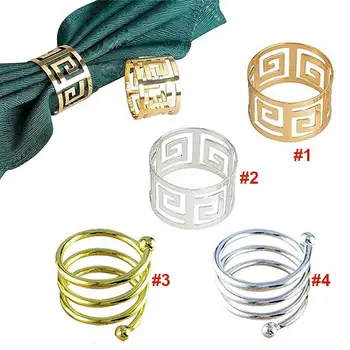 

6pcs Serviette Rings Napkin Holder West Dinner Towel Napkin Ring Party Decoration Table Decoration FP88