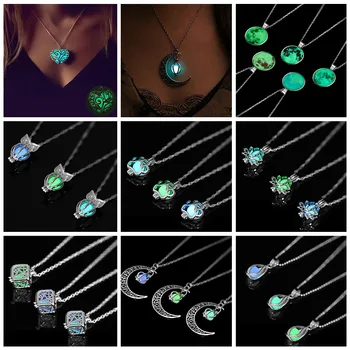 

Night luminous beads pendant necklace 2019 new ladies necklace jewelry