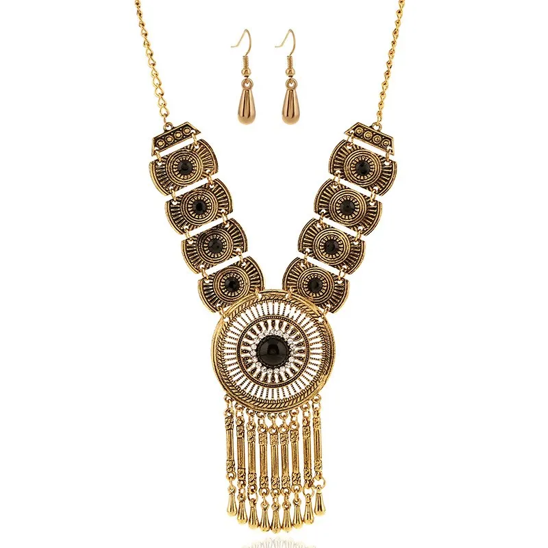 Колье, воротник, бохо, этническая монета, мощное Макси ожерелье, богемное длинное Хрустальное винтажное ожерелье с кисточками, женское колье
