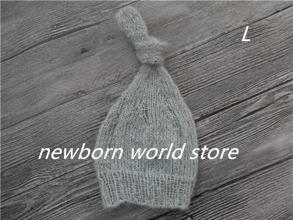 Реквизит для фотосъемки новорожденных, мохеровая шапочка