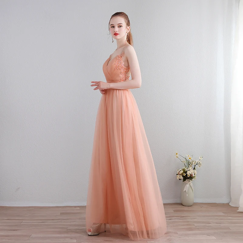 Beauty-Emily Chiffon Beads Evening Dresses 2019 Long Plus Size for Women A-Line Off the Shoulder Vestido da dama de honra