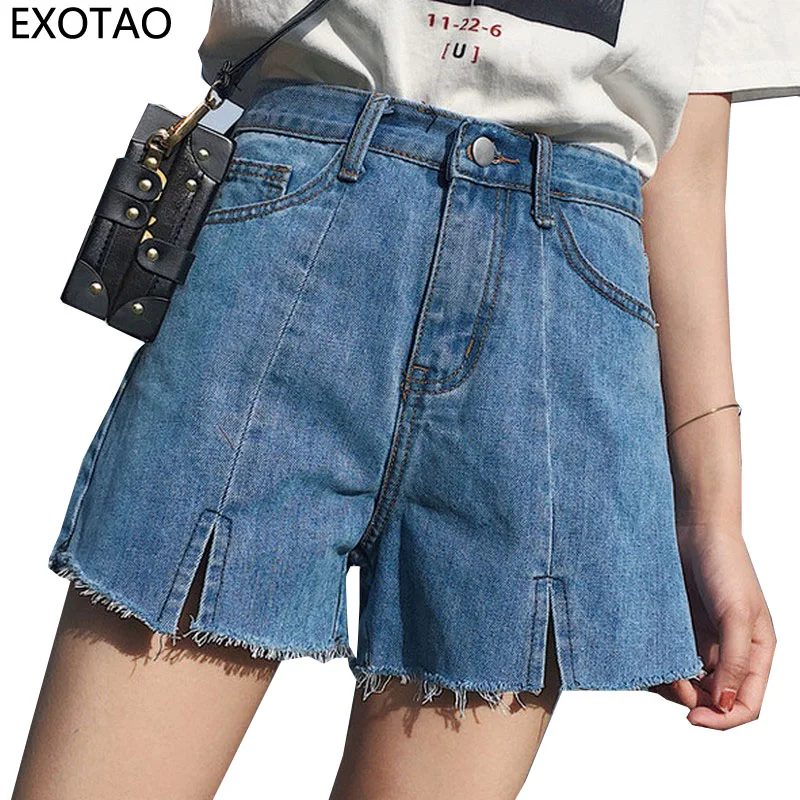 https://ae01.alicdn.com/kf/HTB19g2woRUSMeJjy1zkq6yWmpXag/EXOTAO-Split-Wide-Leg-Jeans-Short-Pants-Women-High-Waist-Loose-Denim-Shorts-Female-2017-Summer.jpg