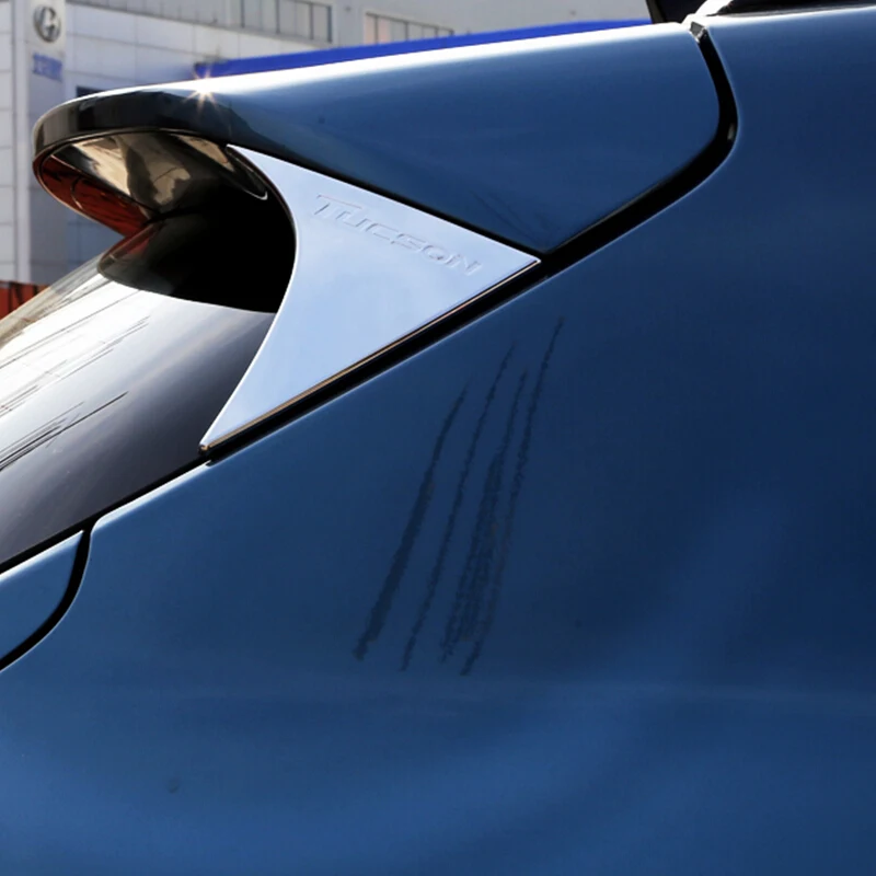 ABS Car Rear Spoiler Conner Rear Door cover Decorative Trims For Hyundai Tucson 2015 2016 2017 2018 Accessories