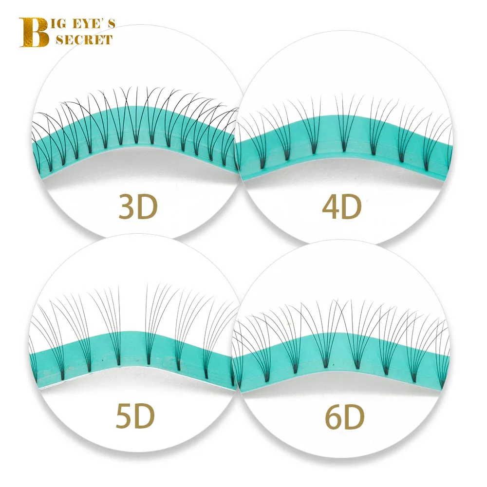 

Big eye's secret Rootless Premade Fans 3d/4d/5d/6d Faux Mink Lash Russian Volume Eyelash Extensions Pre made Lash Extension