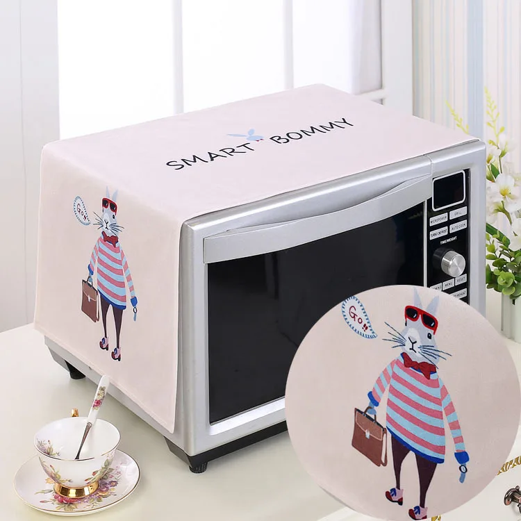 Чехол для микроволновой печи Kawaii с креативным кроличьим принтом 1 шт.