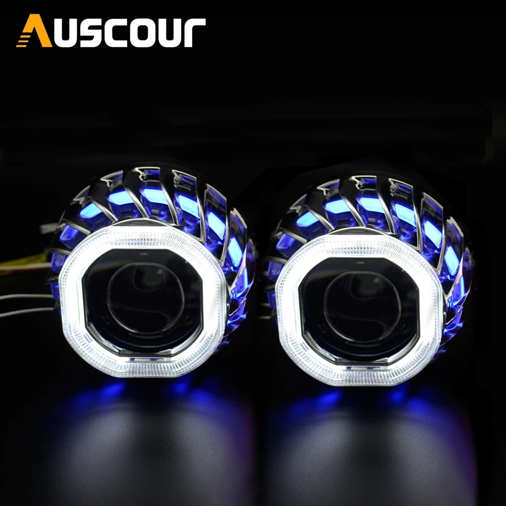 2.5inch HID bixenon projector lens car headlight lens shrouds mask DRL