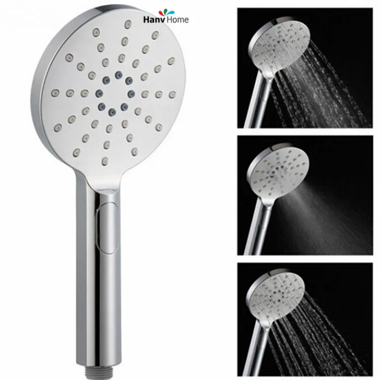 3 Function Chrome Handheld Shower Head Bathroom replacement shower set