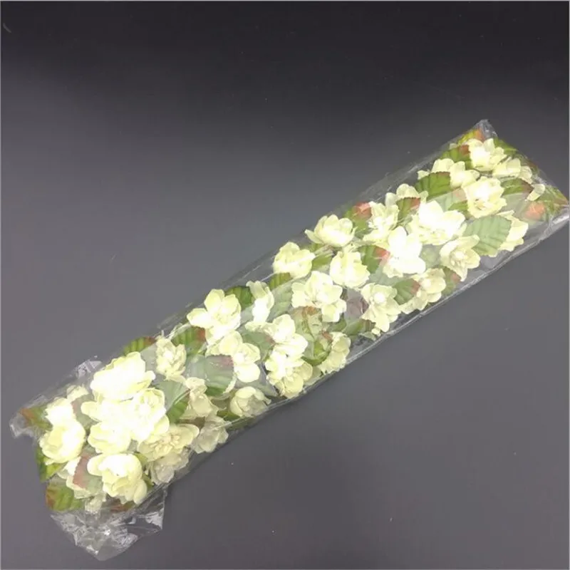 10 шт. 3 см Шелковый цветок сливы искусственный цветок для свадьбы украшения DIY зажимы для цветов зажим аксессуары ручной работы искусственный цветок голова