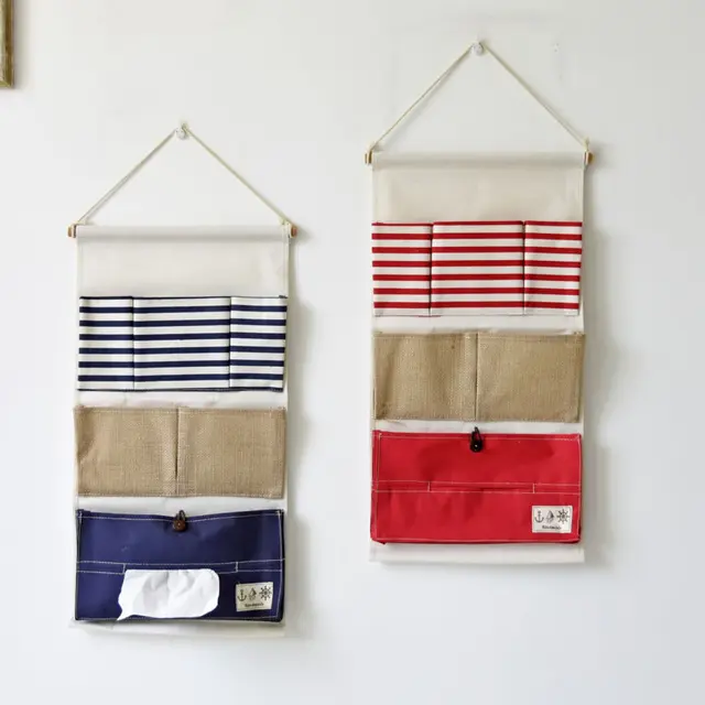 Organizador Colgante De Almacenamiento Bolsillos de Tela Organizador