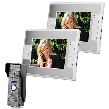 

7" TFT LCD Home Security Monitor CMOS Video Door Phone Doorbell Intercom System
