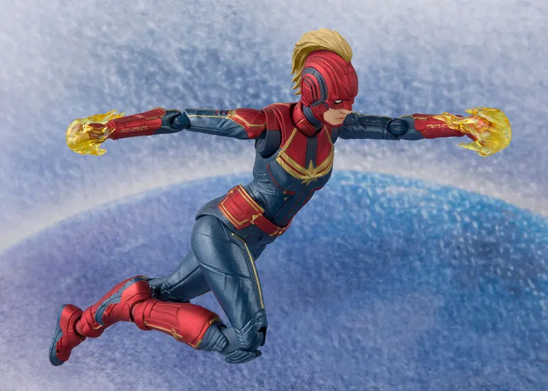 PrettyAngel-оригинальный бандай духи Tamashii Наций S.H. Figuarts капитан фигурка Marvel