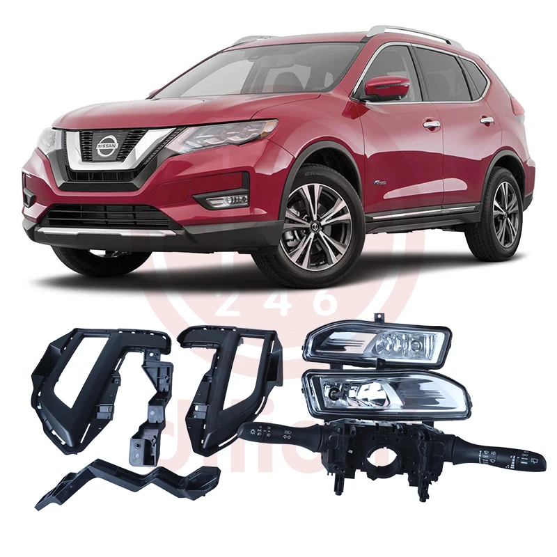 Fog Light Lamps Kit & Combination Switch for Nissan Rogue X Trail T32 x